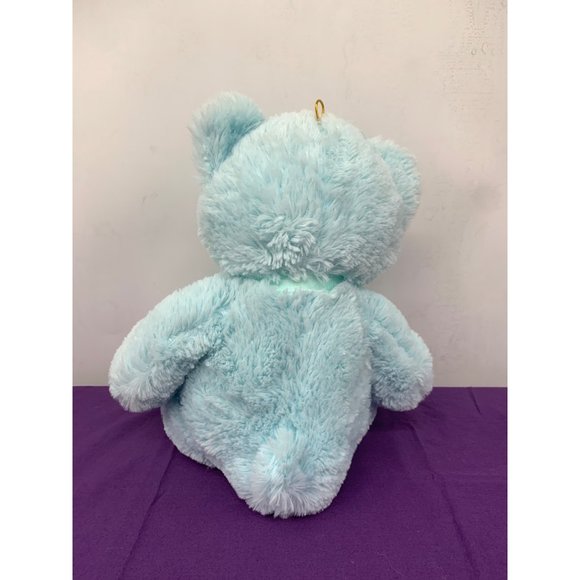 Burton and Burton 13 Inch Sitting Light Blue Soft Bear - Picture 3 of 9